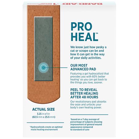 Band-Aid Adhesive Bandages with Hydrocolloid Gel Pad, Waterproof Bandages Regular Band-Aid Adhesive Bandages with Hydrocolloid Gel Pad, Waterproof Bandages Regular