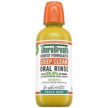 TheraBreath Antiseptic Oral Rinse Fresh Mint | Walgreens