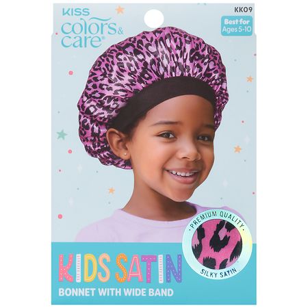 Kiss Kids Bonnet Hair Accessories Pink Leopard | Walgreens