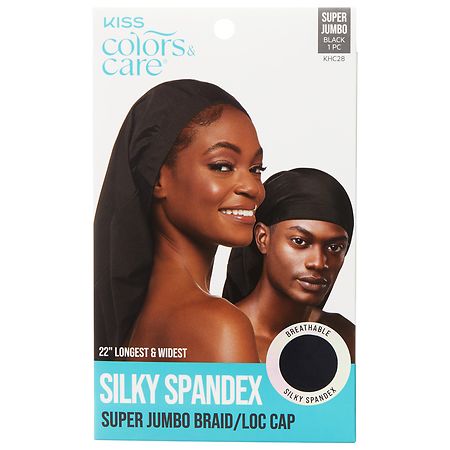 Kiss Silky Spandex Cap Hair Accessories Super Jumbo Black