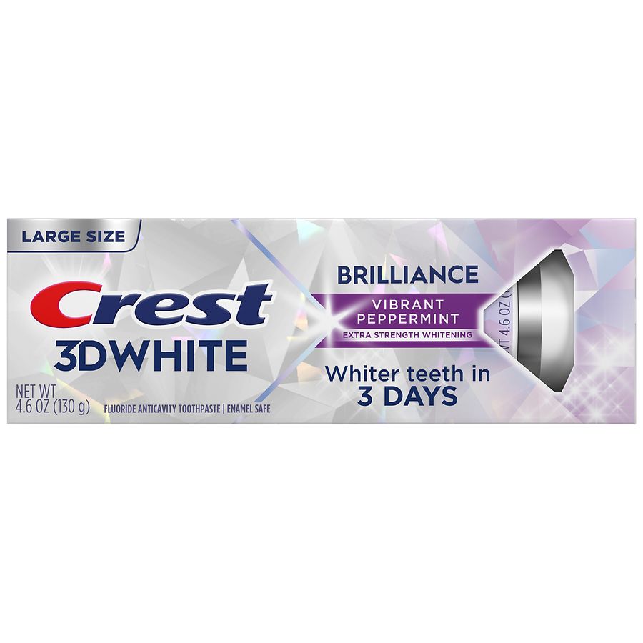 Crest Brilliance Vibrant Teeth Whitening Toothpaste Peppermint
