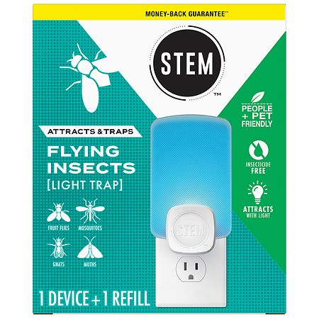 STEM Light Trap, Attracts and Traps Flying Insects