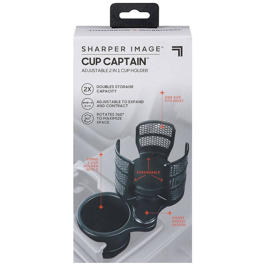 Sharper Image Cup Captain 2 in 1 Adjustable Cup Holder Walgreens