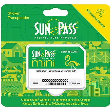 Florida Sun Pass Mini Sticker Transponder
