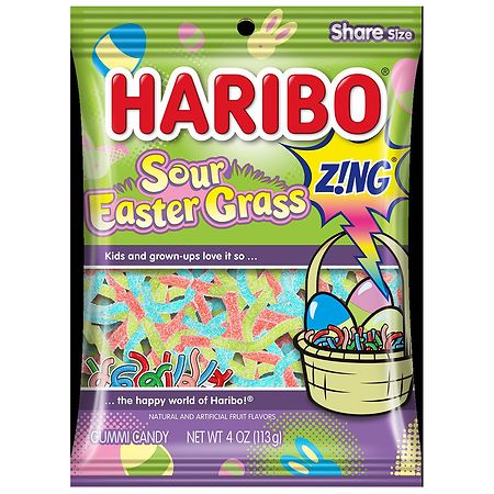 Haribo Sour Easter Grass Gummi Candy | Walgreens