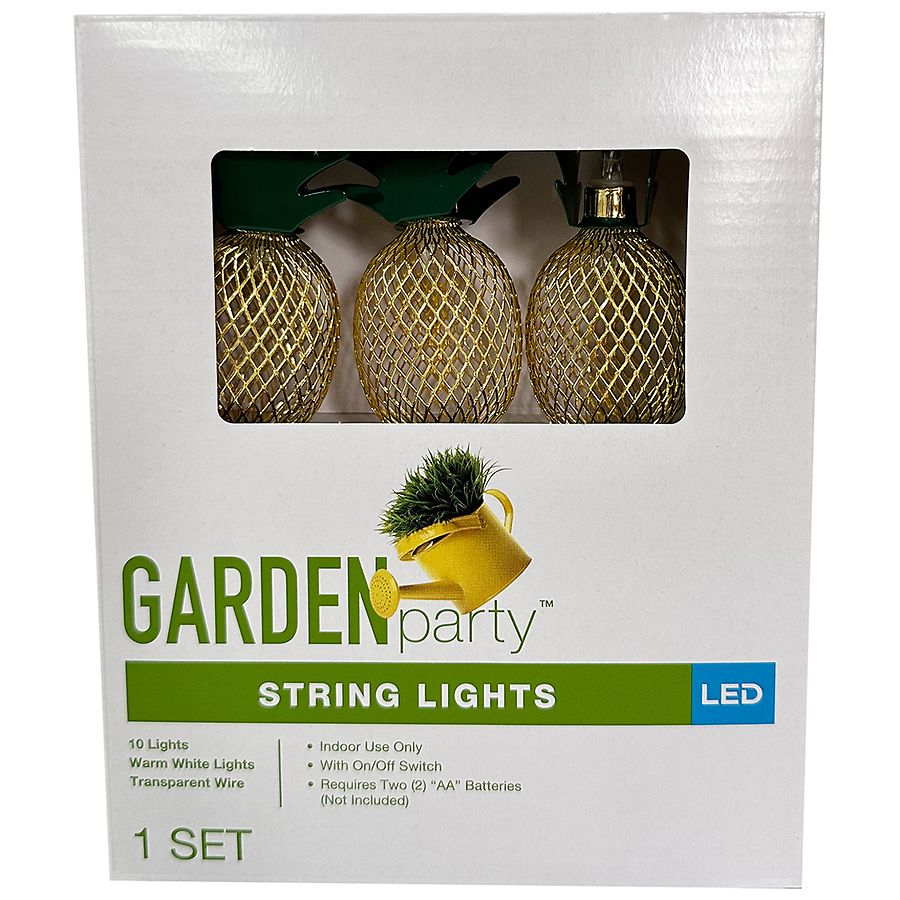 Festive Voice Garden Party LED String Lights, Pineapple Pineapple