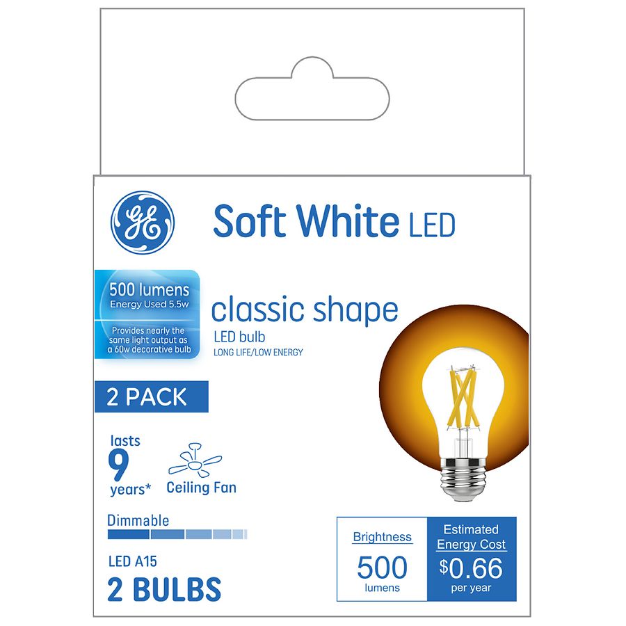 GE Light Bulb, LED, Soft White, Classic Shape Walgreens