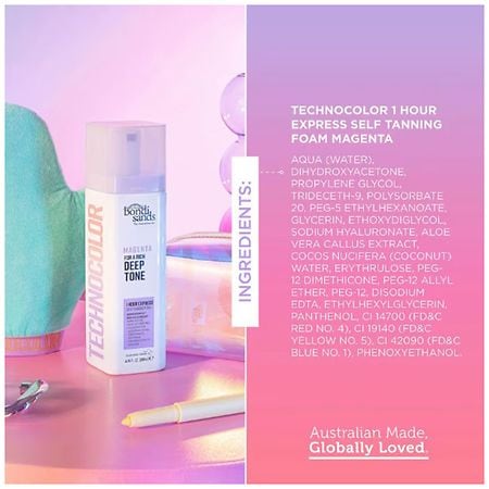 Bondi Sands Technocolor 1 Hour Express Self Tanning Foam Magenta