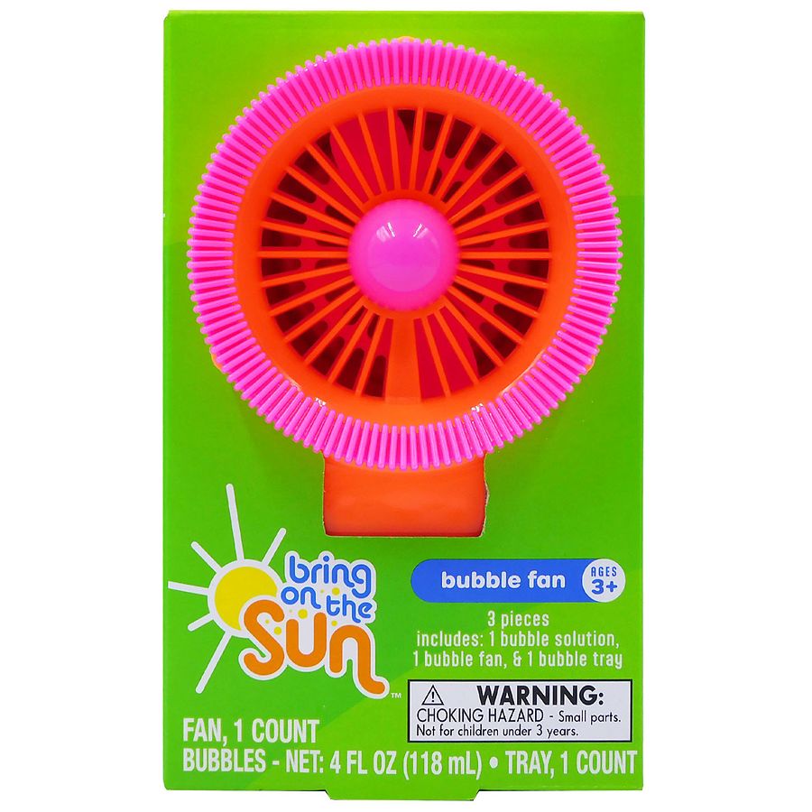 Bring On The Sun Bubble Fan Orange Walgreens