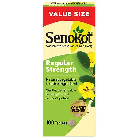 Senokot Regular Strength Natural Vegetable Laxative Tablets