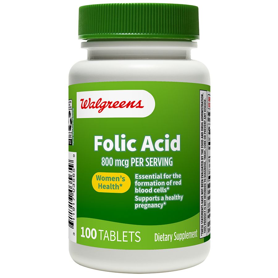 Walgreens Folic Acid 800mcg | Walgreens