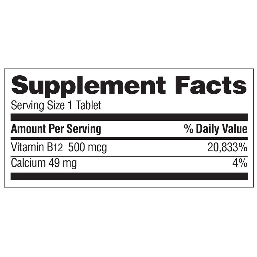 walgreens vitamin b12 injections Walgreens B12 500mcg Tablets