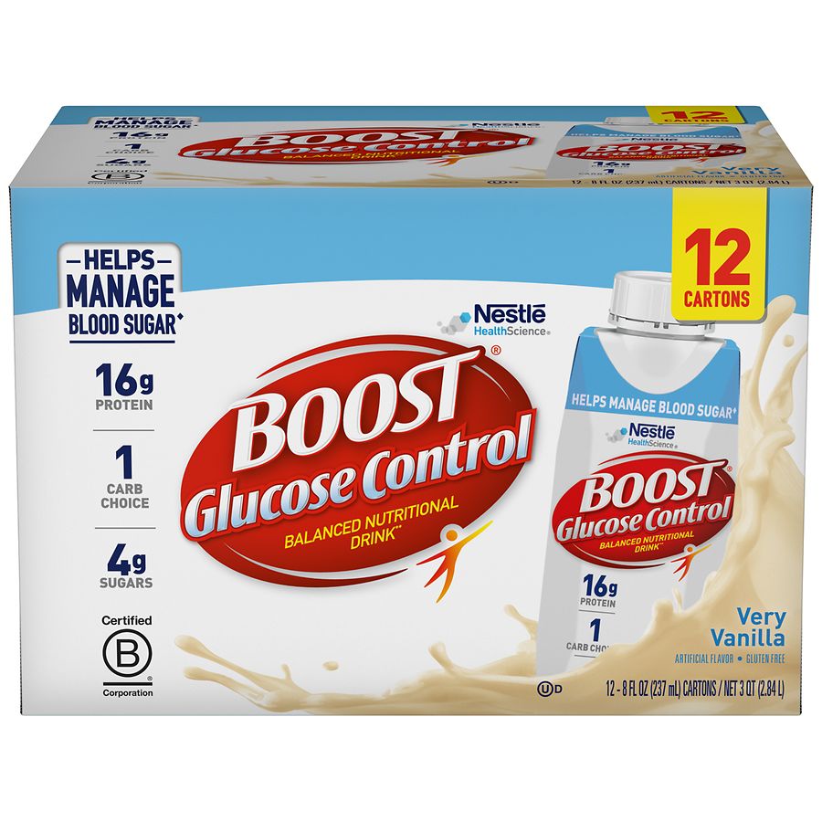 Boost Glucose Control Nutritional Drink Very Vanilla Walgreens