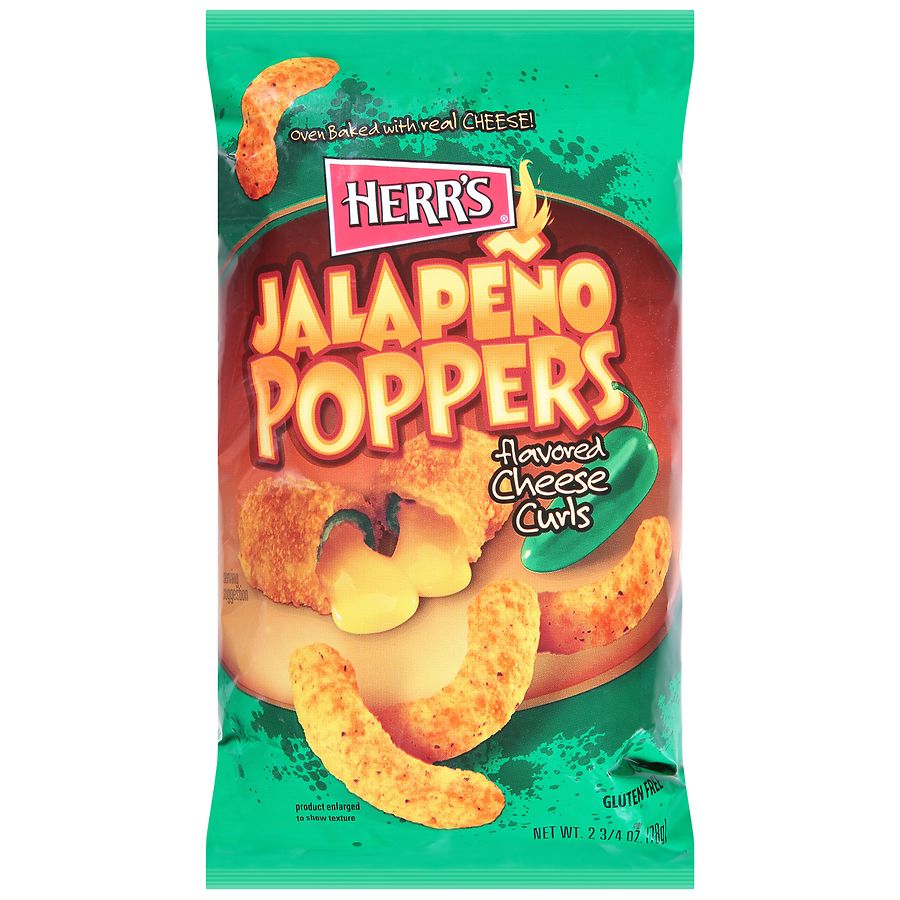 Herr's Cheese Curls Jalapeno Poppers | Walgreens