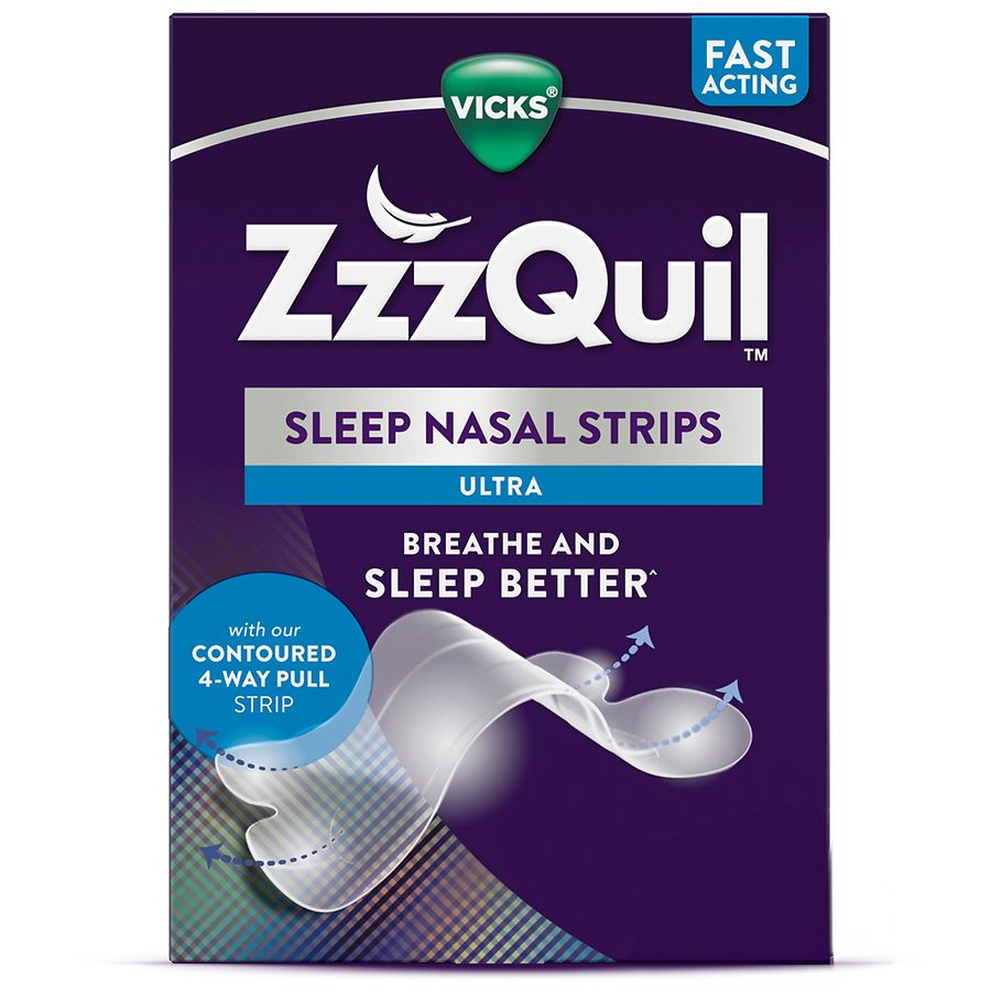 ZzzQuil Sleep Nasal Strips Clear | Walgreens