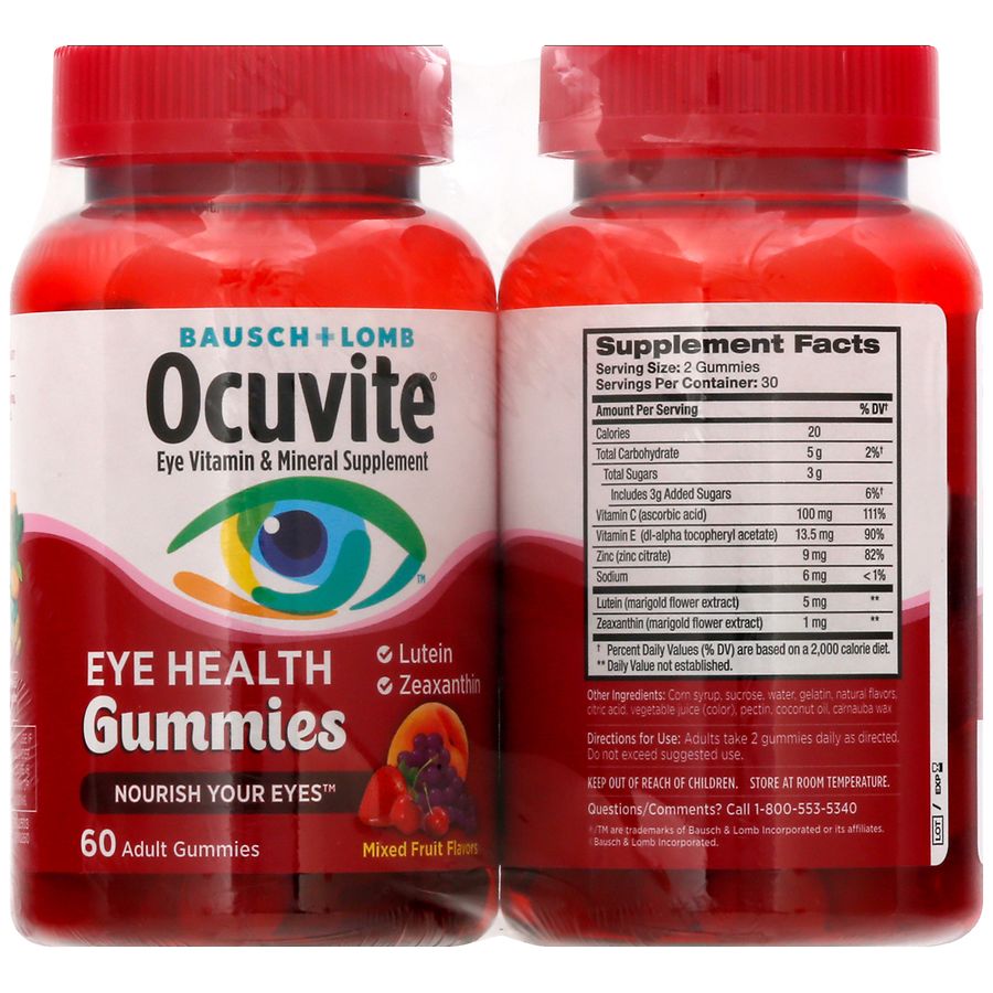 Ocuvite Eye Health Adult Gummies Mixed Fruit | Walgreens