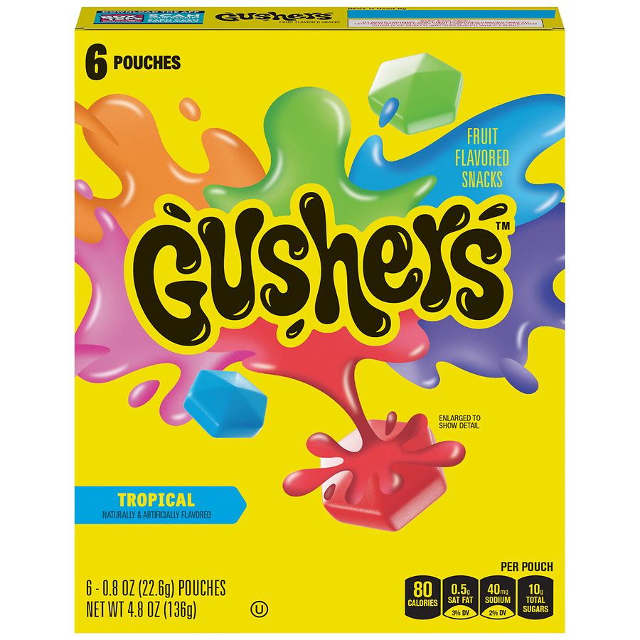 Fruit Gushers Fruit Flavored Snacks Tropical | Walgreens