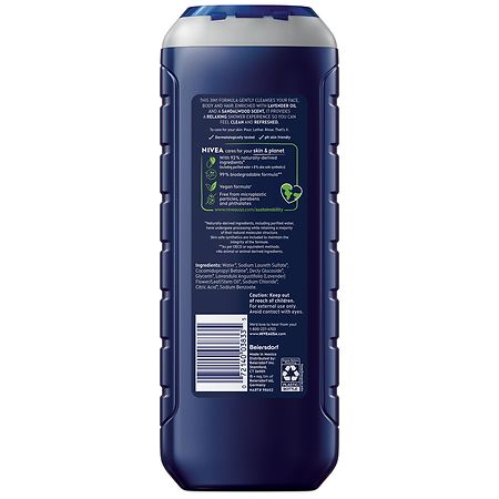 Nivea Men Relax 3 in 1 Body Wash Bottle Walgreens