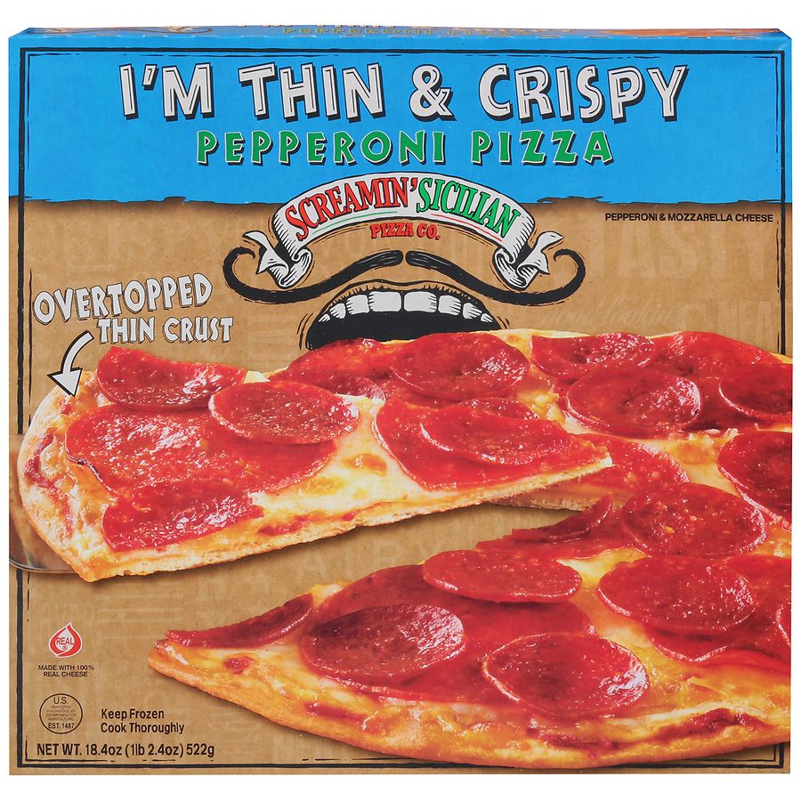Screamin' Sicilian Pizza Co. I'm Thin & Crispy Pizza Pepperoni Walgreens