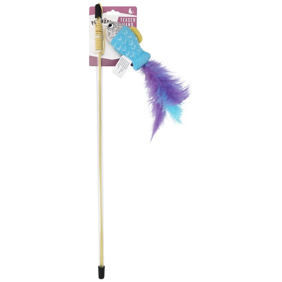 PetShoppe Teaser Wand Cat Toy Blue
