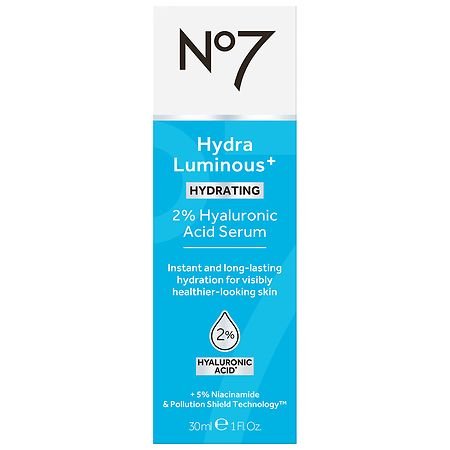 No7 HydraLuminous+ 2% Hyaluronic Acid Serum | Walgreens