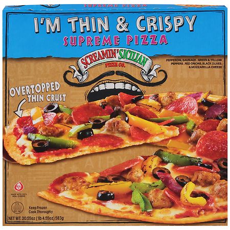 Screamin' Sicilian Pizza Co. I'm Thin & Crispy Pizza Supreme