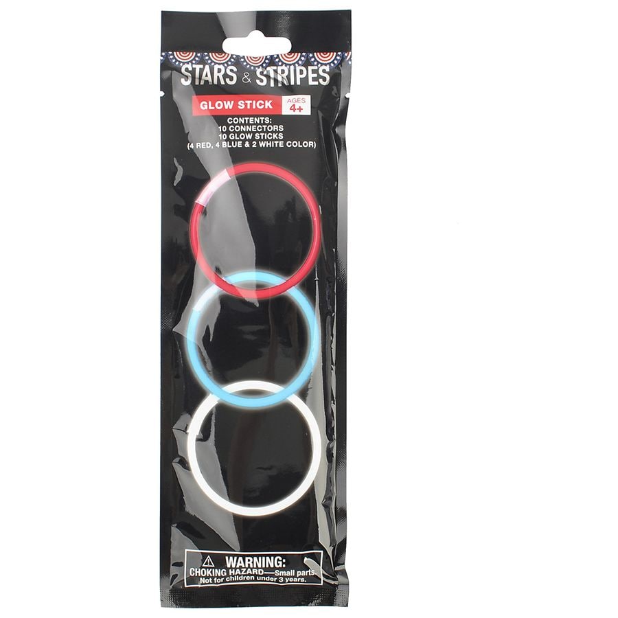 Stars & Stripes Red, White & Blue Glow Sticks Walgreens