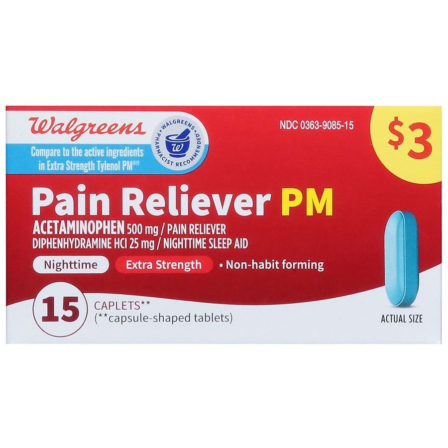 Walgreens Pain Reliever PM Walgreens