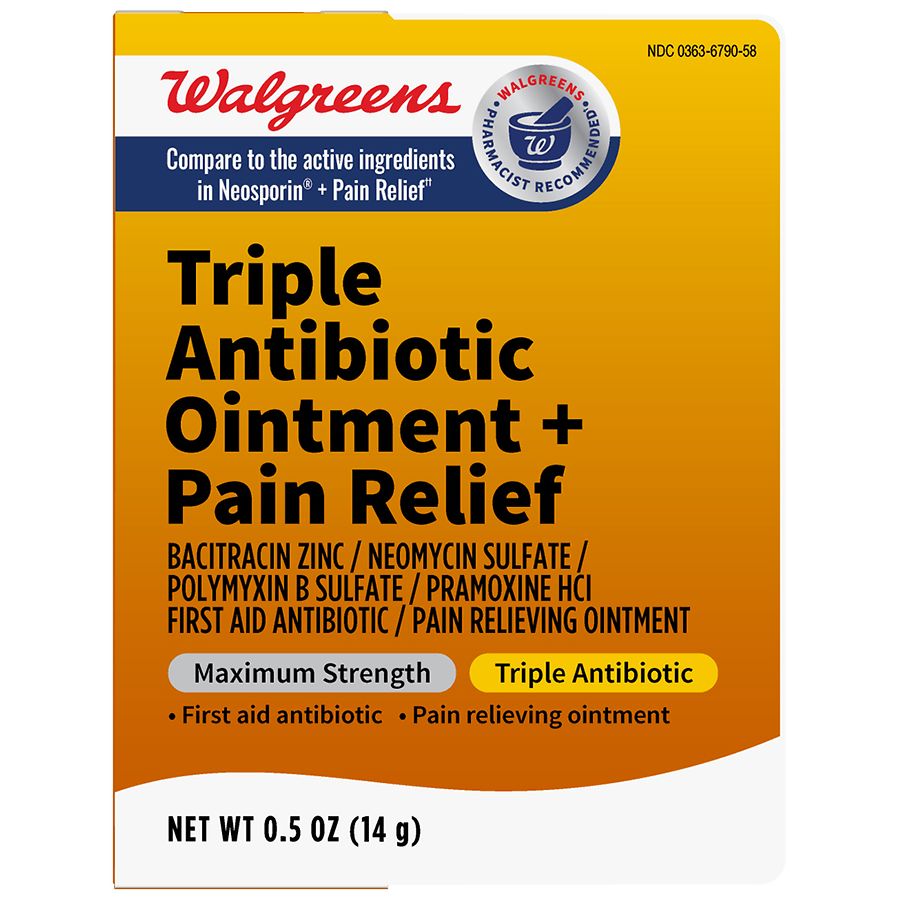 Can You Buy Antibiotics At Walgreens Walgreens Maximum Strength First Aid Triple Antibiotic Pain Relieving