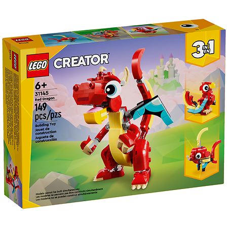 Lego Creator Red Dragon 149 Piece Building Set Multicolor | Walgreens