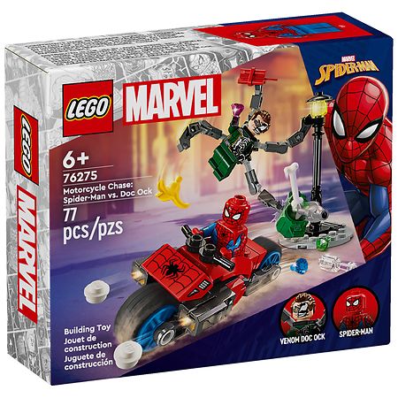 Lego Super Heroes Motorcycle Chase Spider Man vs. Doc Ock 77 Piece Building Set Multicolor Walgreens