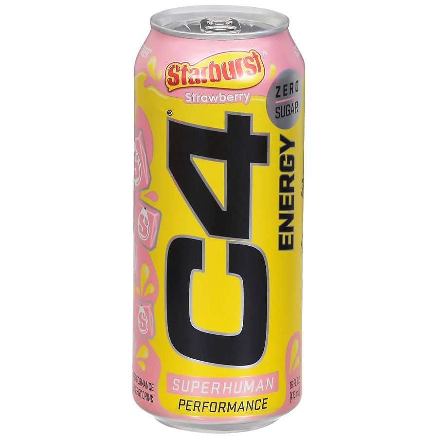Brēz Drink Where To Buy Nearby C4 Zero Sugar Performance Energy Drink Starburst Strawberry | Walgreens