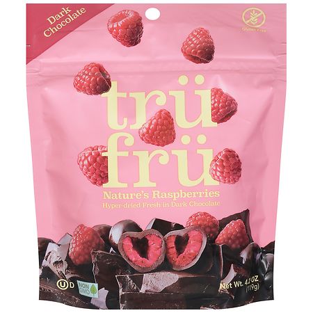 Tru Fru Nature's Raspberry Dark Chocolate