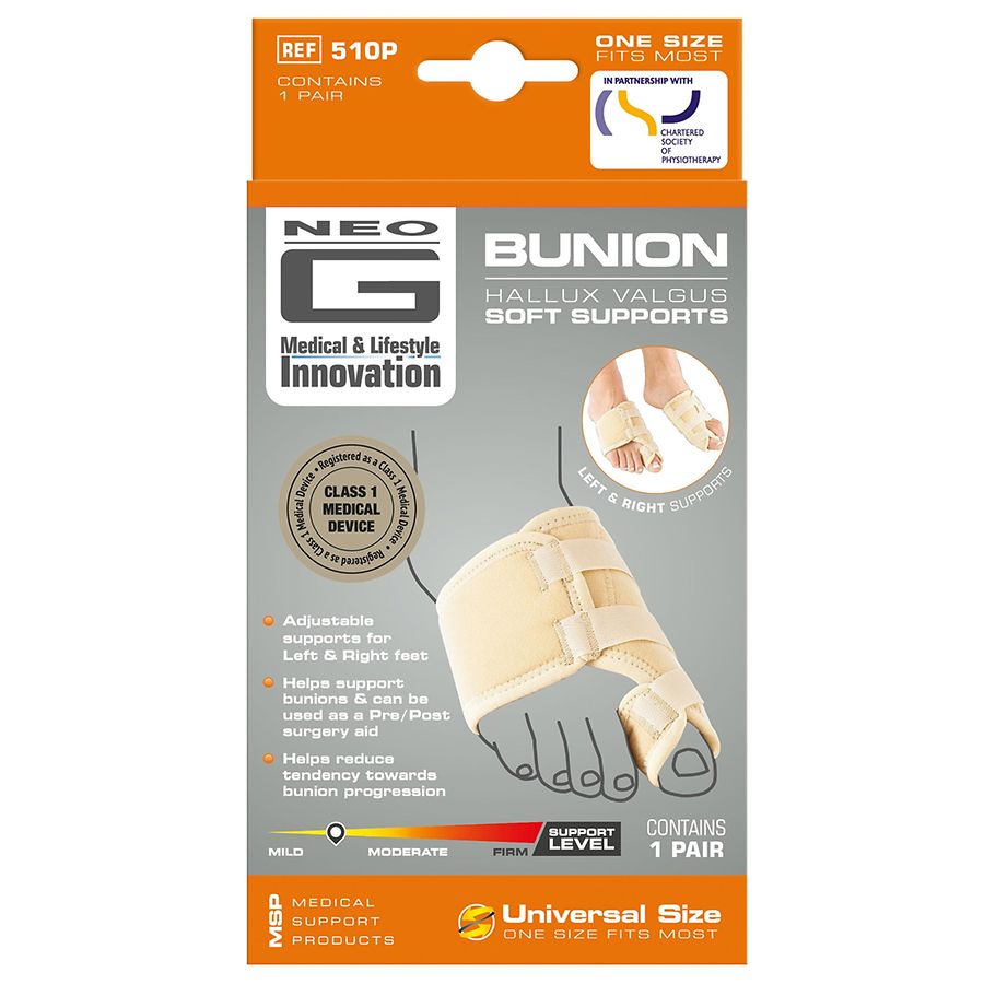 Neo G Bunion Hallux Valgus Soft Support One Size Walgreens