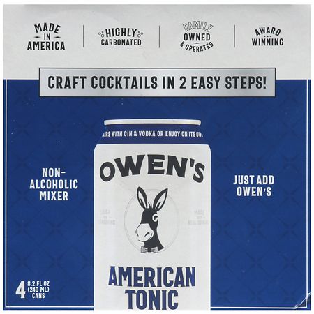 Owen's Non-Alcoholic American Tonic Cocktail Mixer