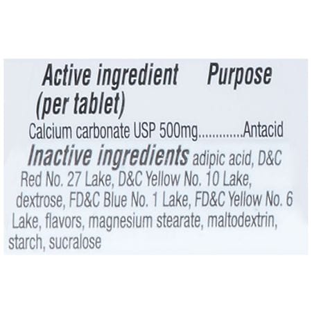 Walgreens Antacid Tablets 500