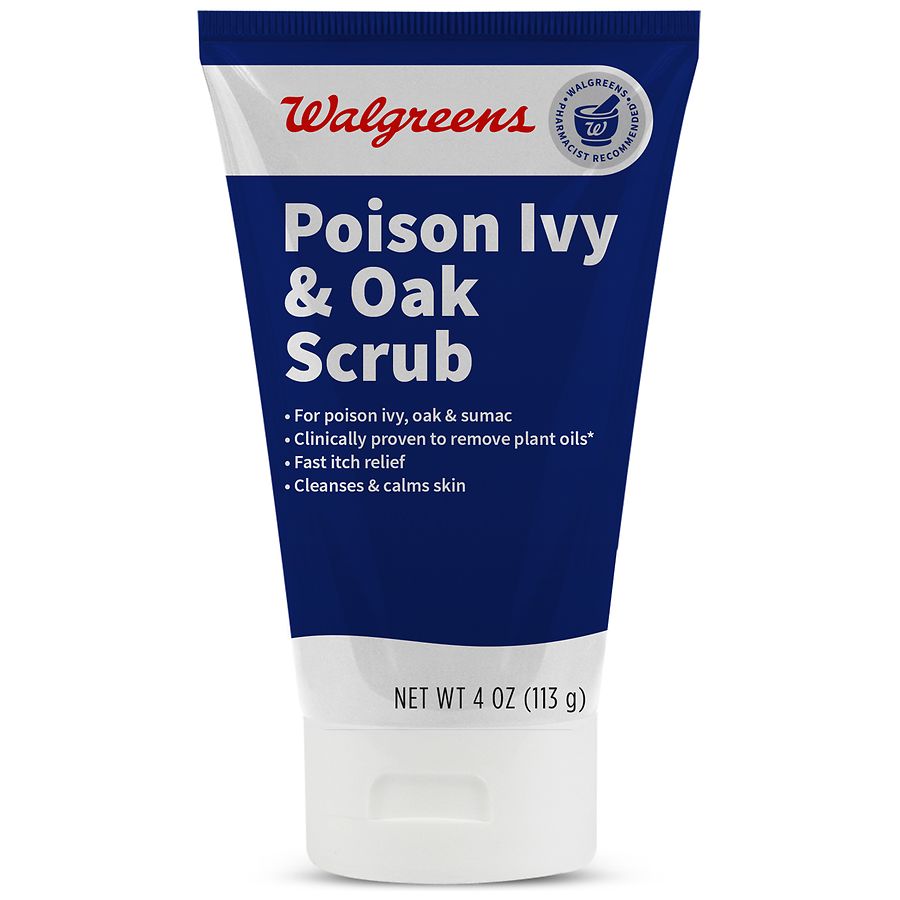 Walgreens Poison Ivy and Oak Scrub 4 OZ | Walgreens