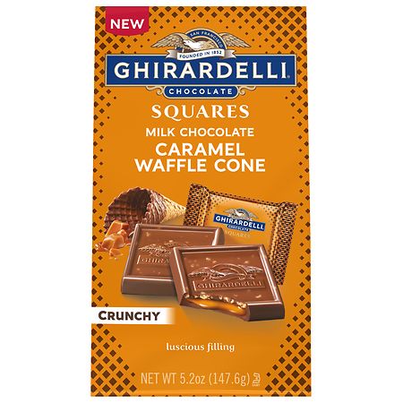 Ghirardelli Bag Milk Chocolate Caramel Waffle Cone
