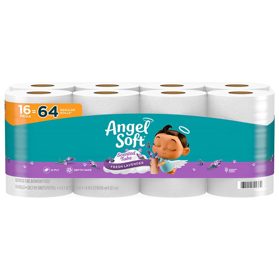 Angel Soft Bathroom Tissue Fresh Lavender | Walgreens