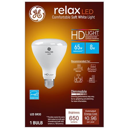 GE RelaxLED Comfortable Soft White Light