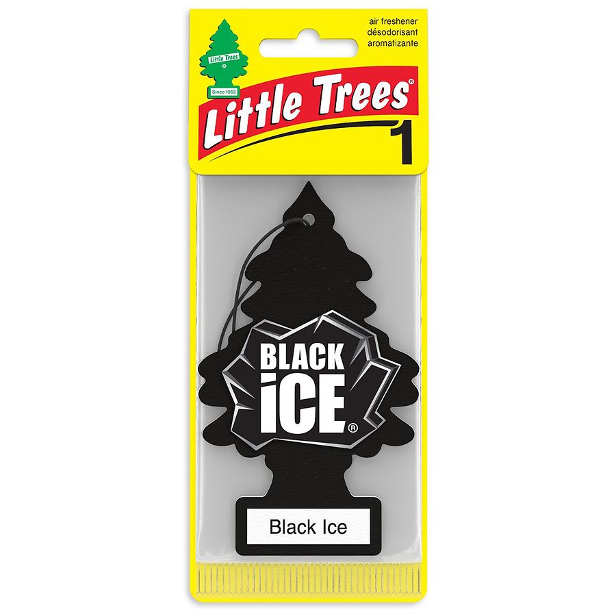 Little Trees Air Freshener Black Ice Black & White