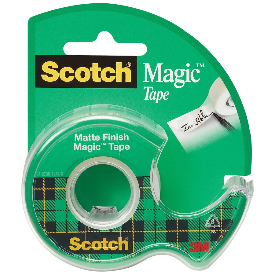 Scotch Photo Safe Matte Finish Magic Tape 1/2 in x 450 in (12.5 YD) 12,7 mm x 11,4m