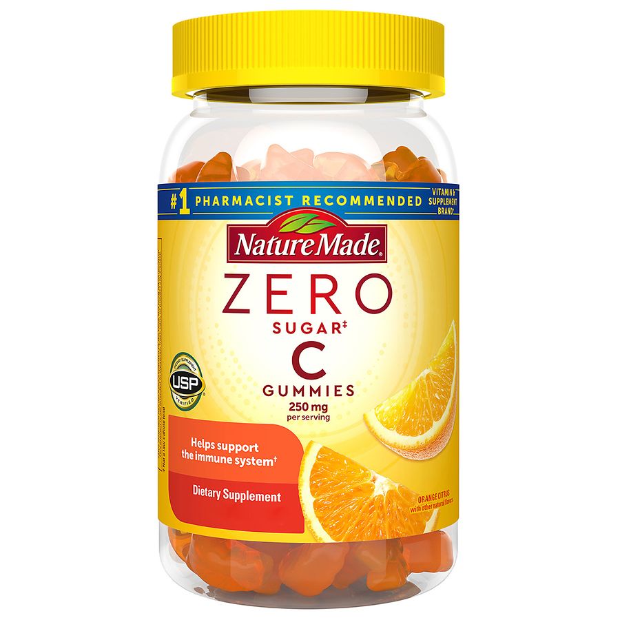 Nature Made Zero Sugar Vitamin C Gummies Immune & Antioxidant Support