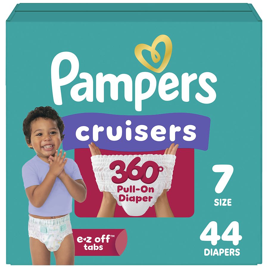 【新品未開封・336枚】Pampers ふかふかモレムレ0% Mサイズ 7セット Pampers Cruisers 360 Diapers No Scent, Size 7 (41+ lbs) | Walgreens