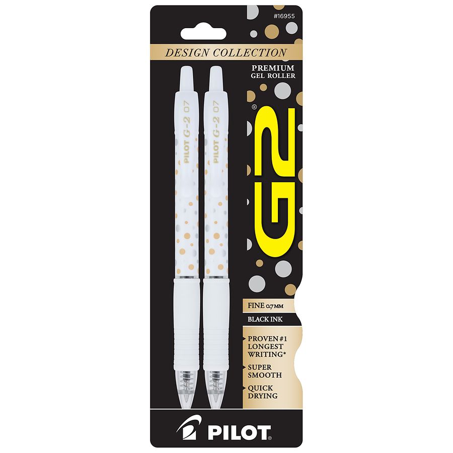 G2 Design Collection Premium Retractable Gel Ink Pens, Black Walgreens