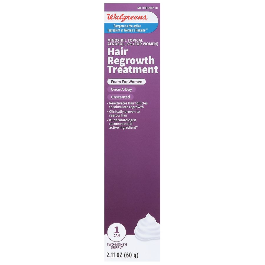 Walgreens Hair Regrowth Treatment Foam For Women Walgreens