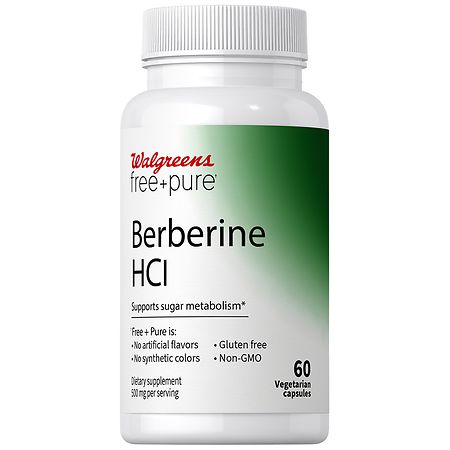 Walgreens Free & Pure Berberine HCI Capsules
