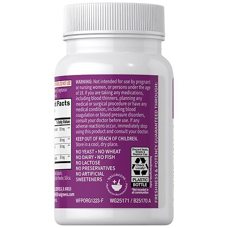 Walgreens Free & Pure Menopause Multi-Symptom Support Capsules