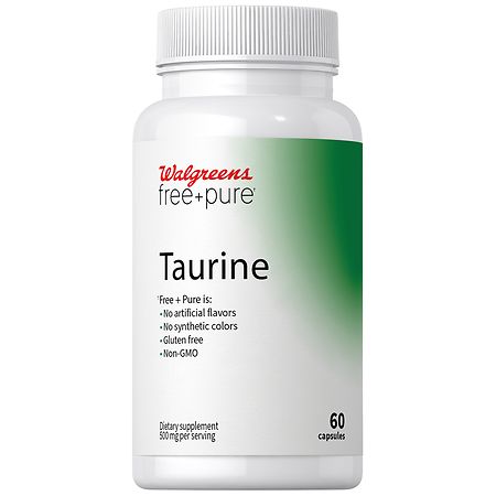 Walgreens Free & Pure Taurine Capsules (60 days)