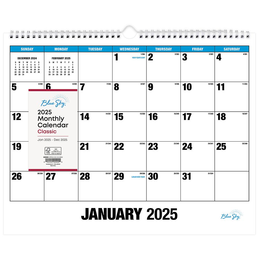 Blue Sky Wall Calendar Walgreens